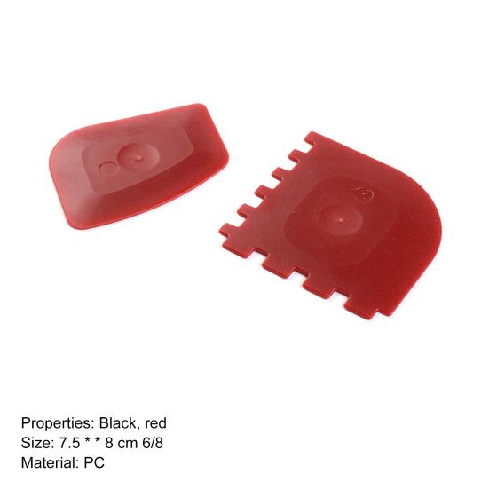 1 Set Grill Pan Scraper Non-slip Fadeless PC Dishwasher Safe Pan Cleaning Scraper for Glass