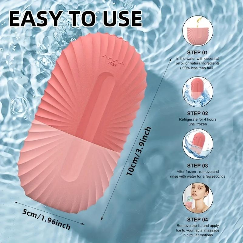 Reusable Ice Face Roller Beauty Tools Ice Facial Rollers Mold Facial MassageSkin Care Tools Contour Leakproof Facial Massager