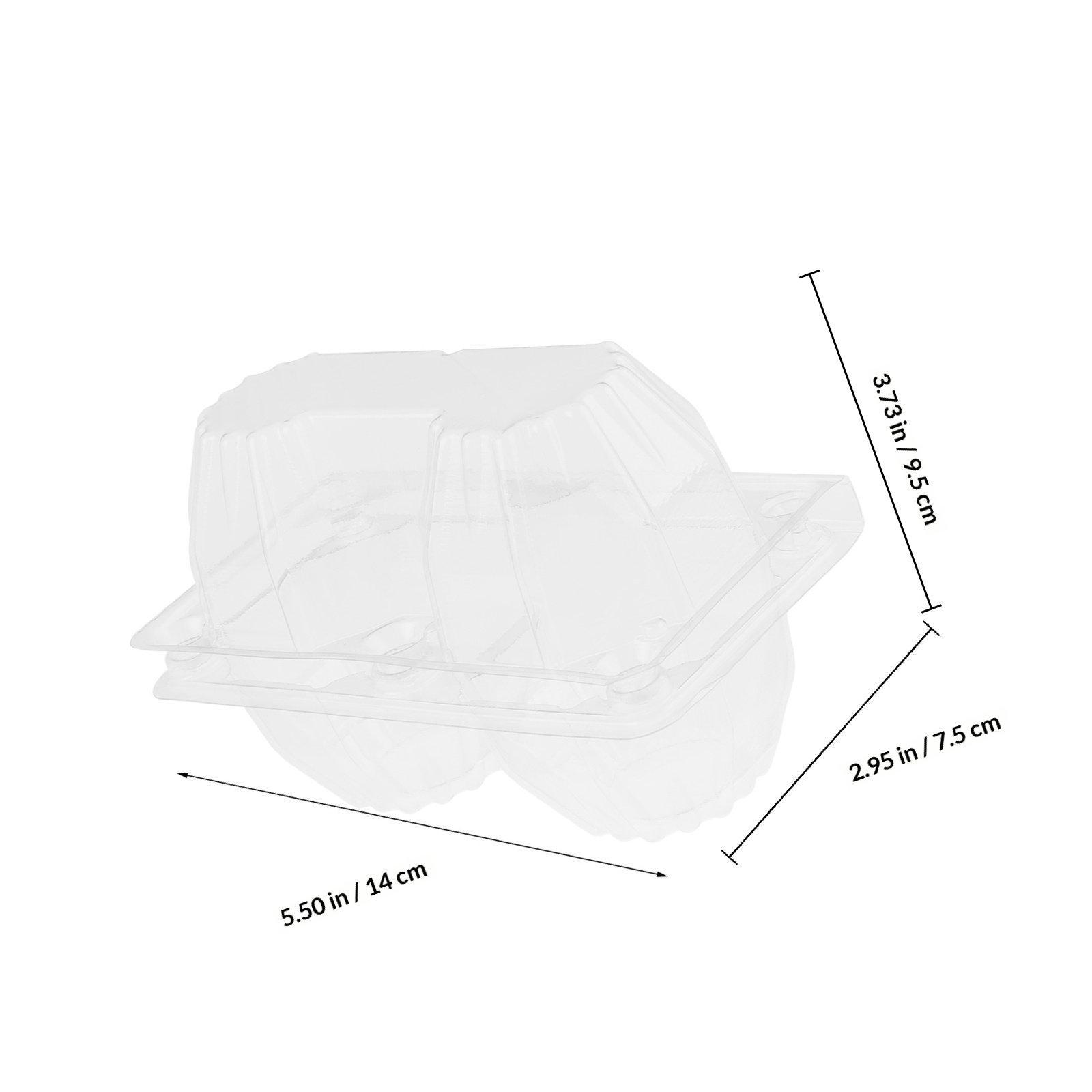 6Pcs Transparent PVC Goose Egg Carton Clear Multi-Slot Egg Holder for Storage Display Carton Eggs Cartons Eggs Cartons Bulk