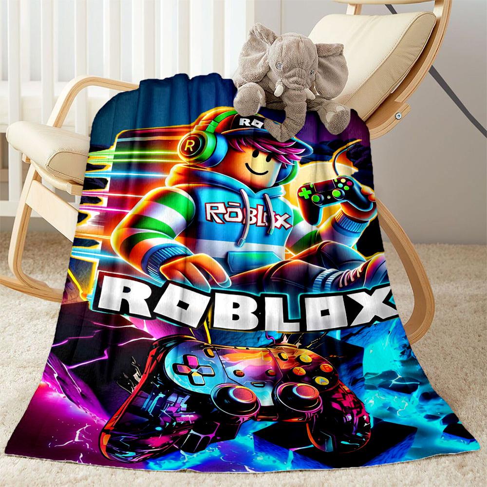 Coperta di Flanella Roblox Adventure Quest - Morbida e Adatta per Divani, Letti, Uffici, Viaggi, Tutte le Stagioni, Ottimo Regalo per Feste e Compleanni.