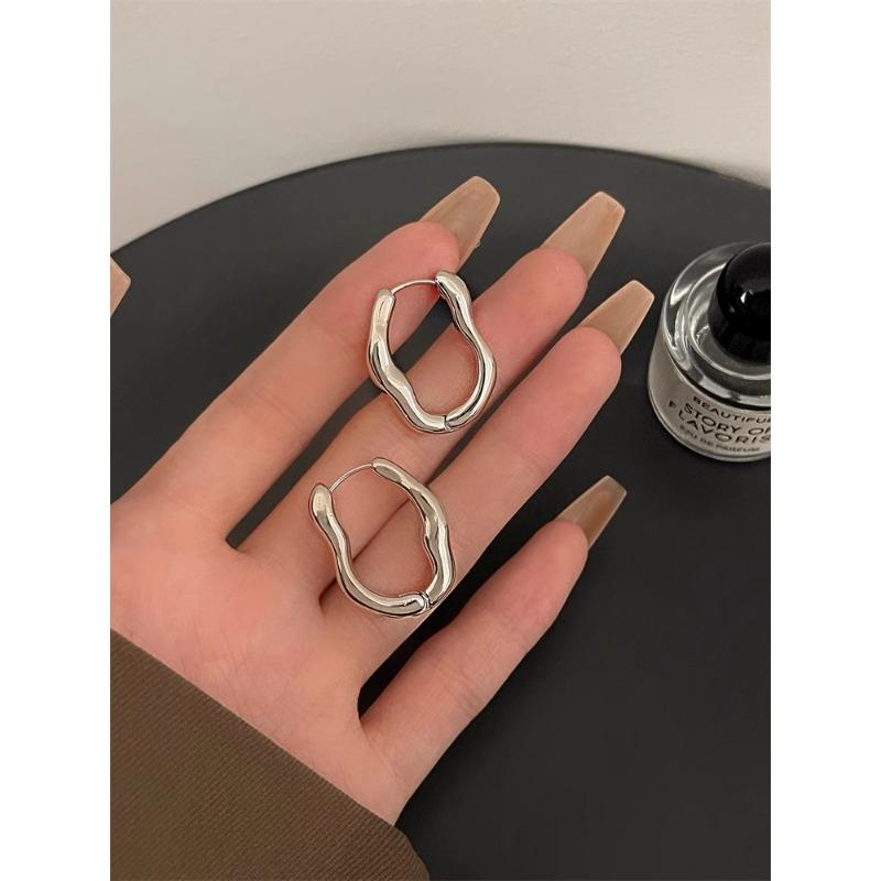 Irregular Geometric Ear Buckle Personalized Light Luxury Earrings For Women