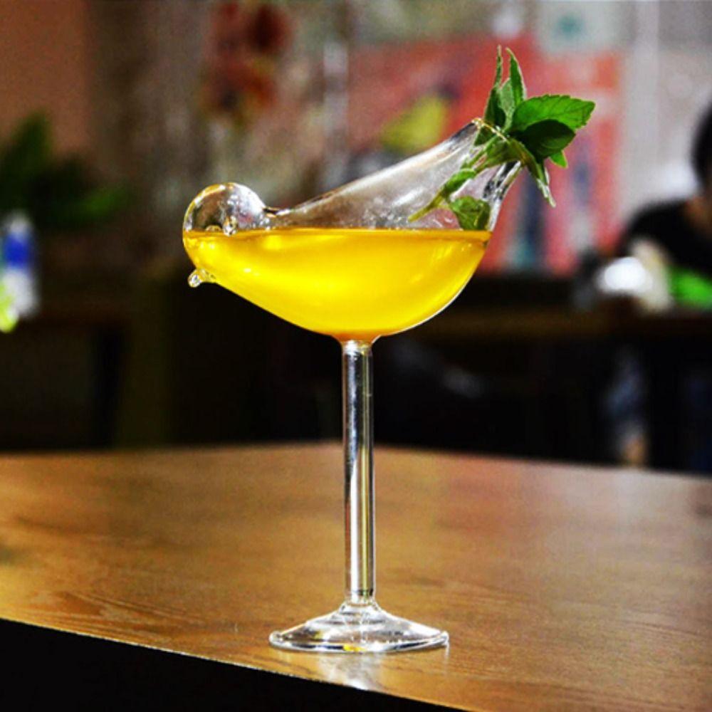 Copo de Suco Copo de Vidro Taças de Vinho Criativas Taça em Forma de Pássaro Gastronomia Molecular Bar
