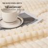 Thick Ribbed Faux Rabbit Fur Velvet Flannel Blanket - Autumn/Winter