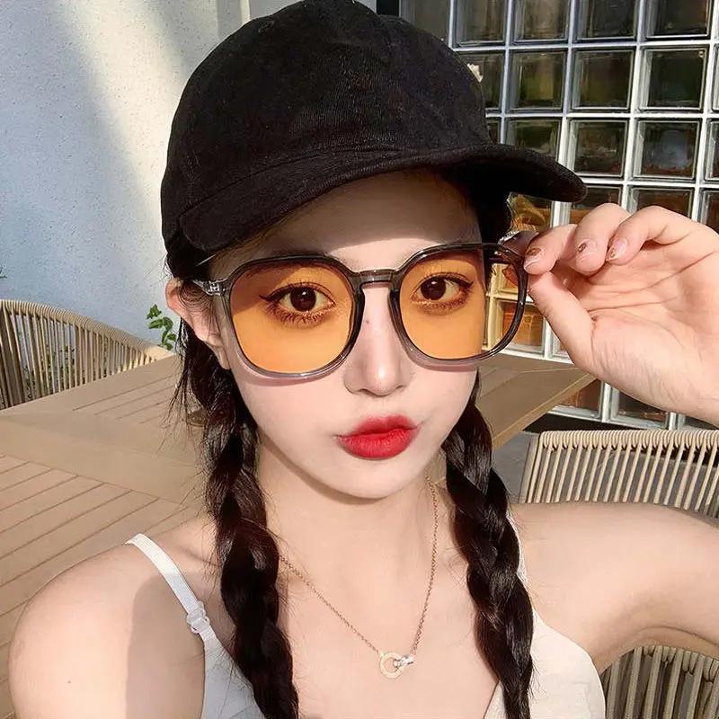 Luxury Design Photochromic Glasses Men Women Square Oversized Myopia Short-Sighted Eyeglasses Outdoor Color Changing Eyewear