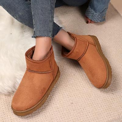 Cotton Shoes Women's Winter Boots 2024 New Snow Boots Women Plus Fleece Thickened Warm  Flat Short Boots Women