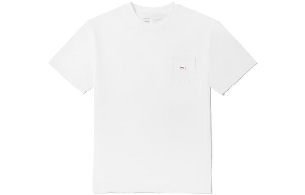 Vans Drop Shoulder Sleeve T Shirt Unisex White VN0A5E5IWHT