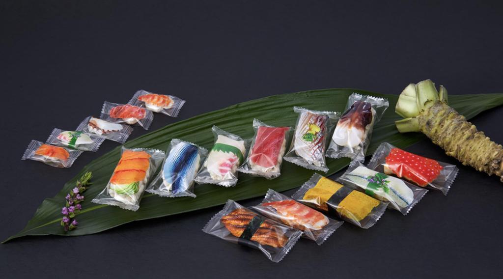 Newest Sushi Arare Individually Assorted Pack of Commercial Large Snack (Sushi Crackers), Wrapped, 200g, Use, Capacity,