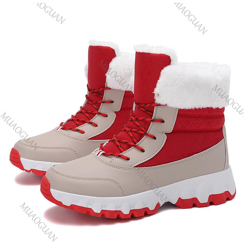Fashion Winter Snow Boots for Women New Ladies Shoes Platform Woman Furry Warm Botas Ladies Casual Plush Lace Up Sport Short Botines