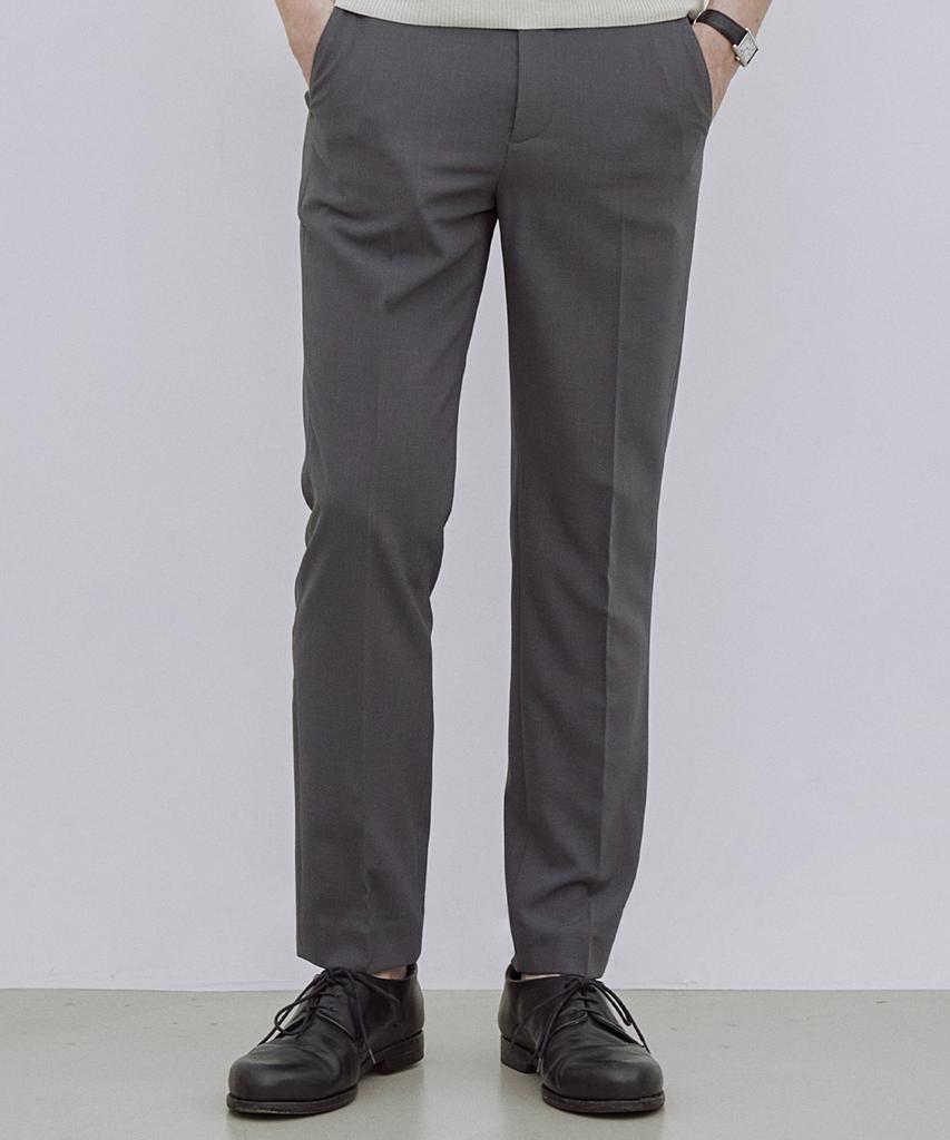 ADHOC Men'S Hidden Elastic Waist Tapered Pants (Grey) (Ha3Lp01-35)