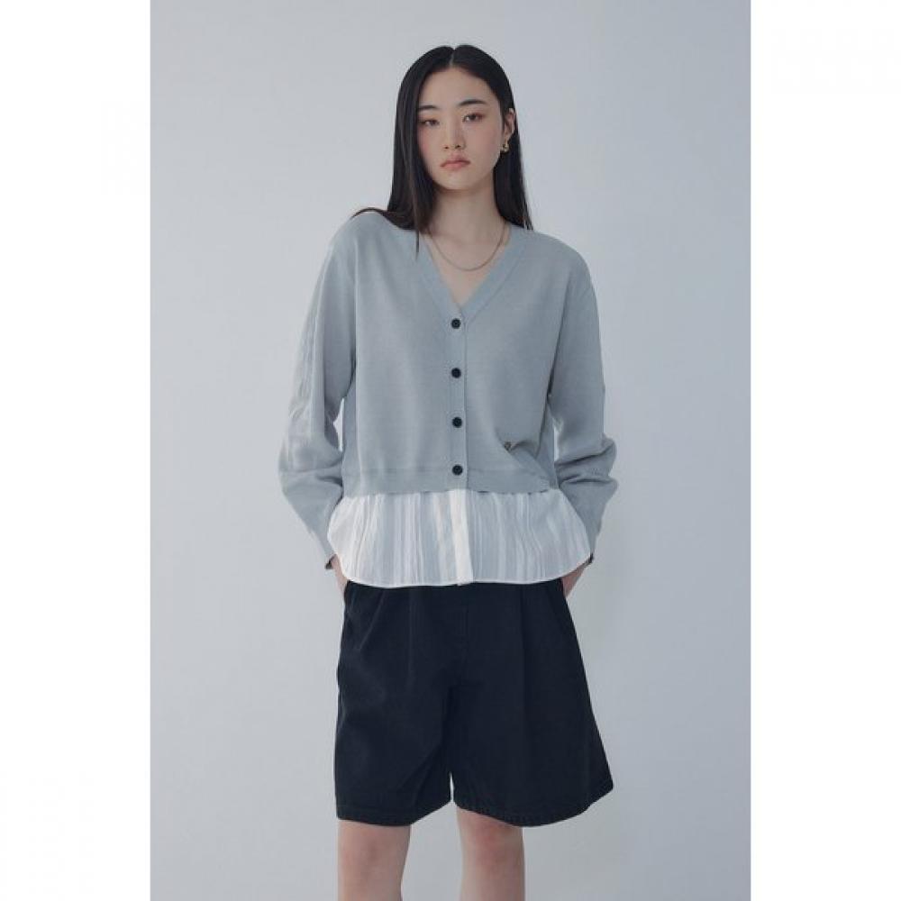 VoV WoVen Patch V Neck Knit Cardigan 7156350007