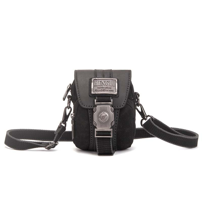 

Высококачественная ретро-холщовая маленькая сумка для мужчин, многофункциональные карманы, сумки для отдыха и путешествий, набор инструментов, винтажная упаковка чёрный