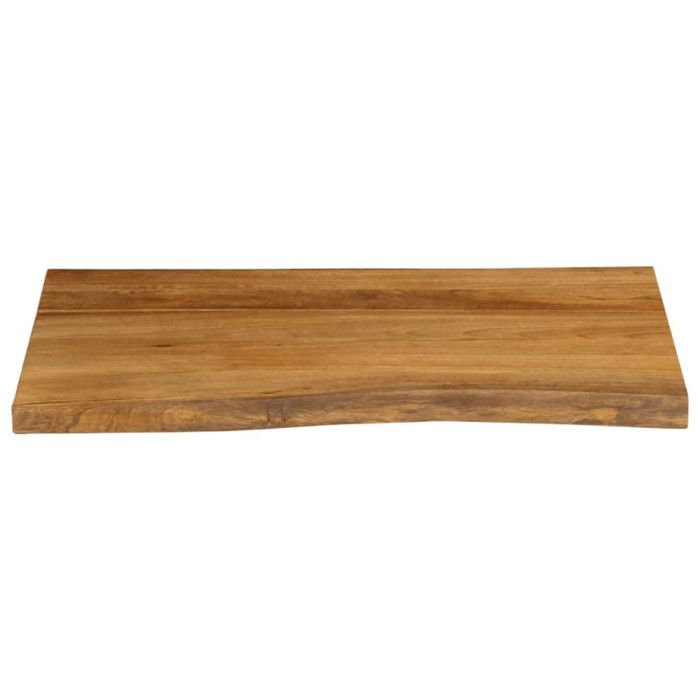 VidaXL Dessus de table 90x60x2,5 cm bord vivant bois massif manguier 370765