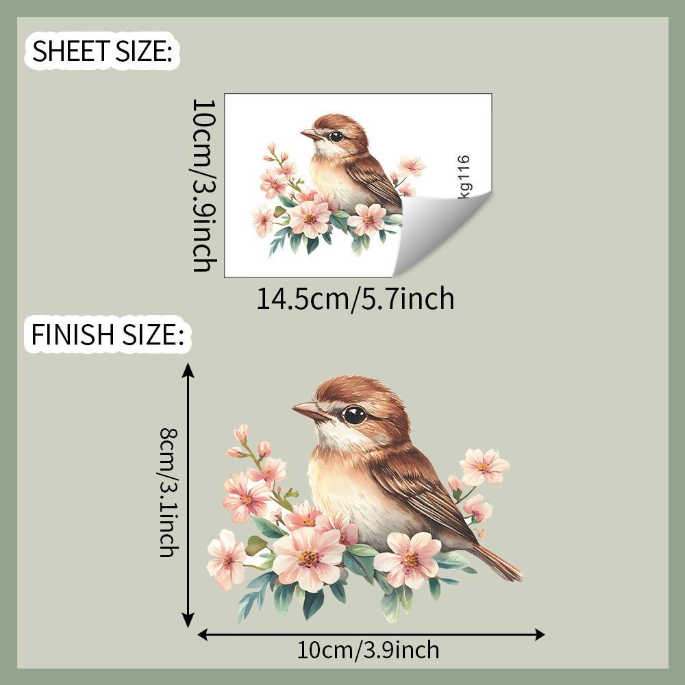 

Красочные картины с цветами и птицами Наклейки на выключатели для спальни, гостиной, прихожей Украшение дома Наклейки на стены