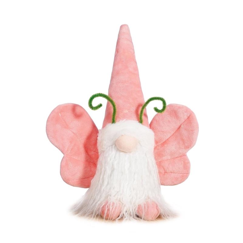 Butterfly Gnomes ,Handmade Spring Tomte Swedish Gnomes Scandinavian Figurine Nordics Gnomes Plush Elf Dolls Ornaments 1