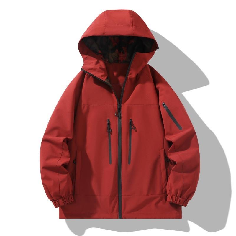 New Hooded Jacket Men's Waterproof Windproof Mountaineering Suit Outdoor Jacket