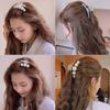 Vintage Pearl Clips Set Large Claw Korean Ponytail Big Barrettes Jaw Hairpins For Women Hair Accessories Hairgrip Gift