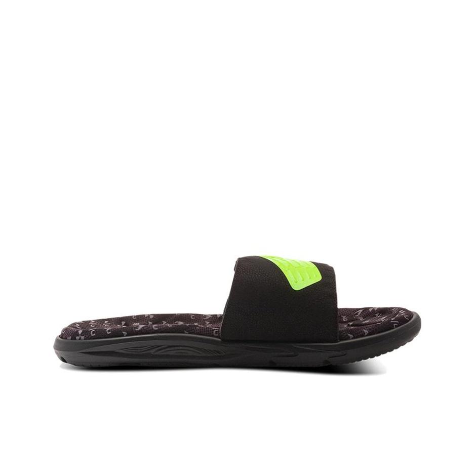 Under Armour Mercenary XII Comfortable Casual EVA Slide Sandals Men Sandals Black Green 3023759-002