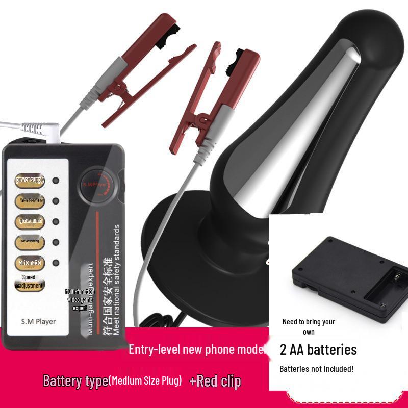 Electric Shock Silicone Conductive Nipple, Clitoral, and Anal Clamps - SM Training Toys