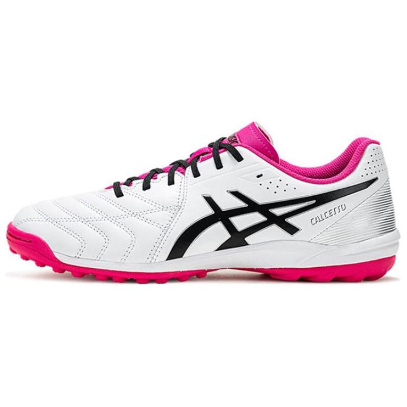 

Asics Calcetto TF Turf Artificial Ground Soccer Shoes Men s White Pink Sneakers 1113A048-102 44