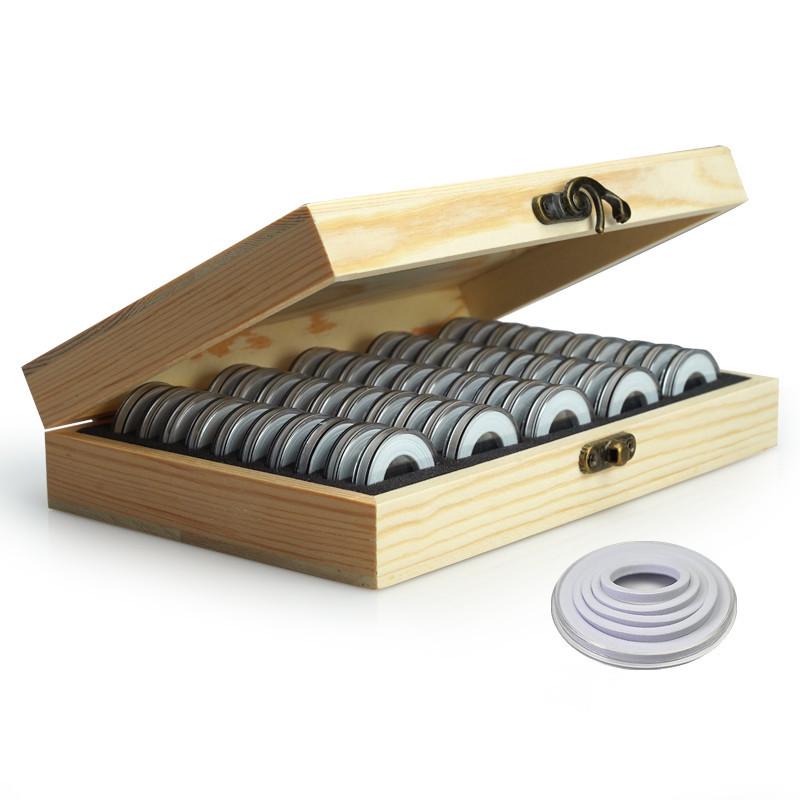 Zubehör für Münzsammlungskasten Zubehör Displayhalter Geldschutz 18/21/25/27/30mm Kapsel-Set Hohe Qualität