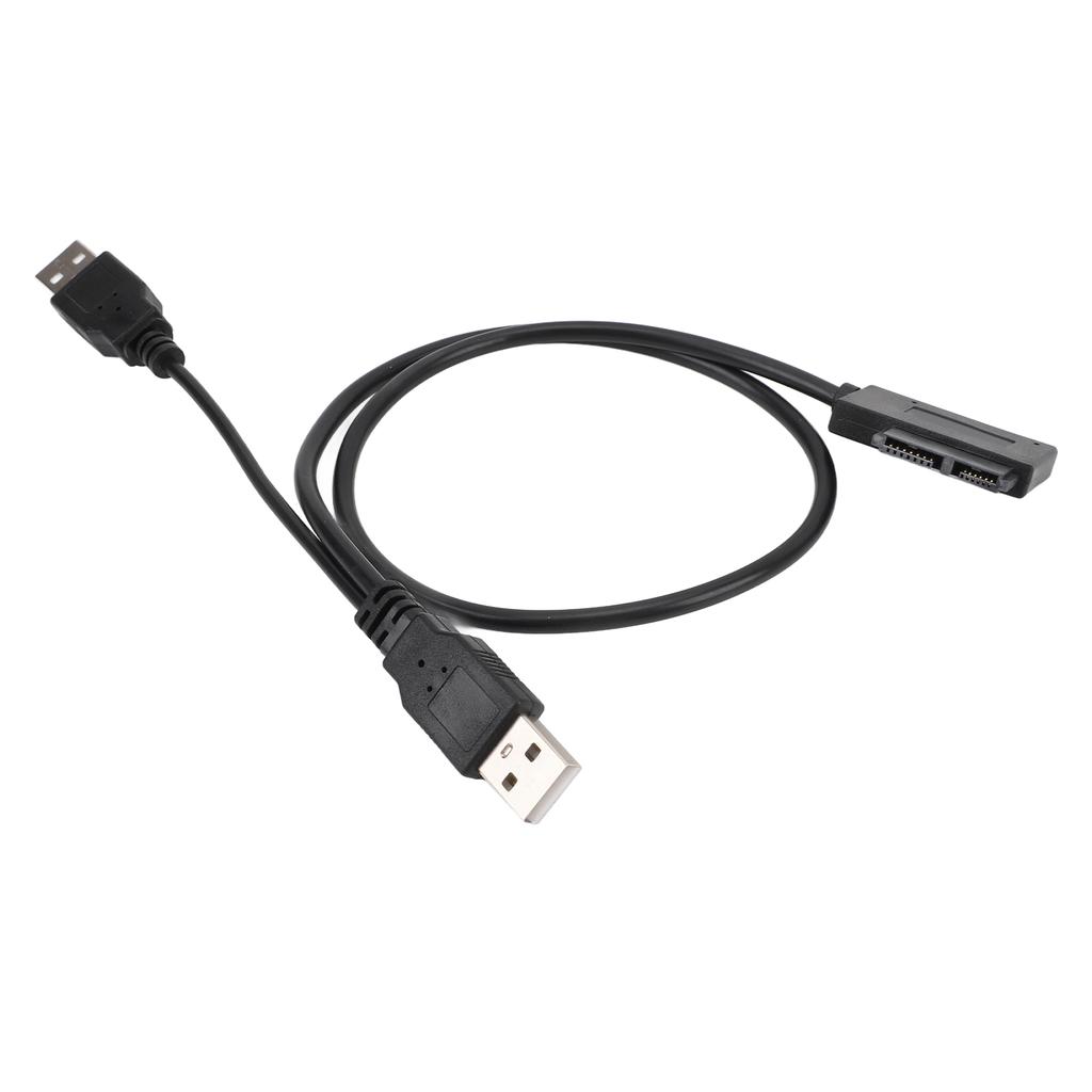 USB To 7+6 13Pin Slimline SATA Adapter Cable 480Mbps Supports Hot Swap USB 2.0 To SATA Cable for Laptop CD DVD ROM Drive