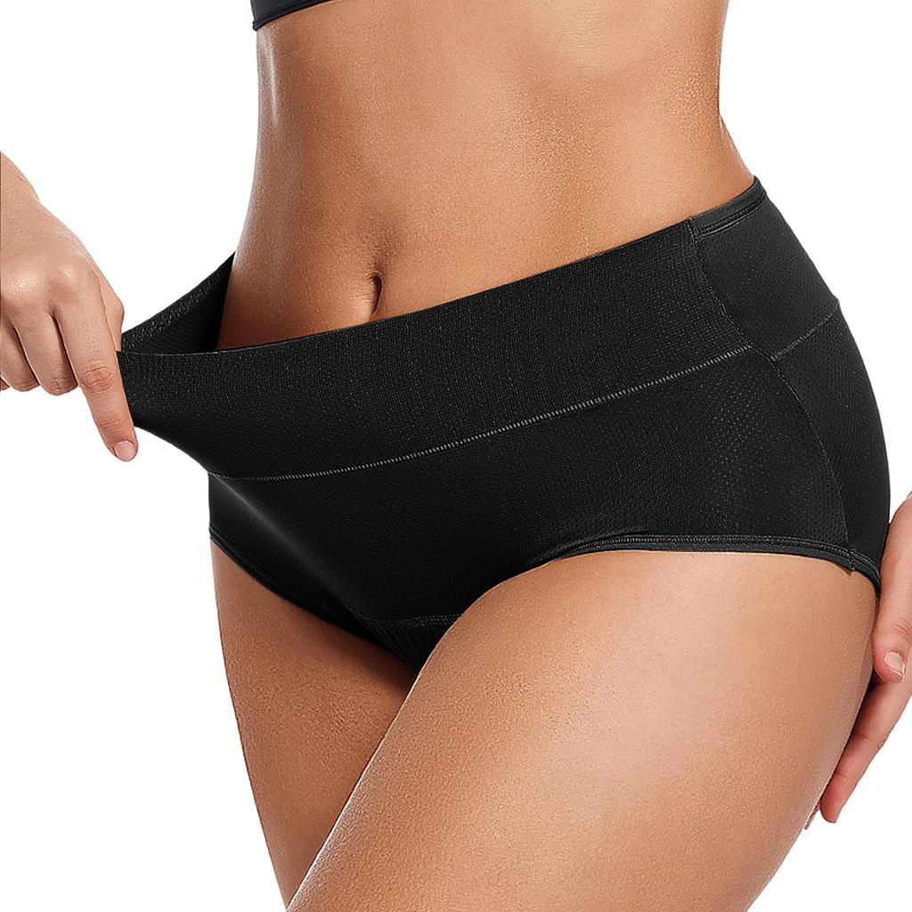 Women's Color 3-layer Absorbent Menstrual Underwear With Breathable Holes And Leak Proof Menstrual Physiological Underwear 3PC