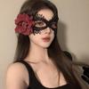 Black Flower Masquerade Eye Mask for Party Costumes