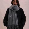 Tassel Imitation Cashmere Scarf Korean Style Women Shawl Simple Winter Neckerchief  Autumn