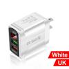 Dual Port USB Charger with Digital Display, Fast Charging, Compatible with US/EU/UK Specifications