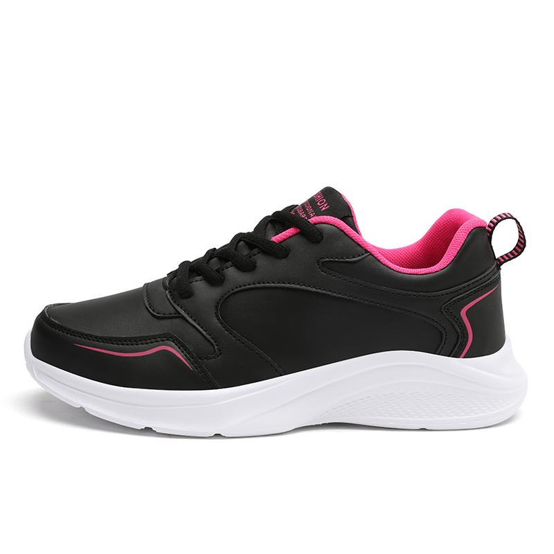 Fashion Women Sneakers Running Sport Shoes Leather Breathable Soft Light Female Walking Jogging Basket Femme Basket Enfant Fille 35-41