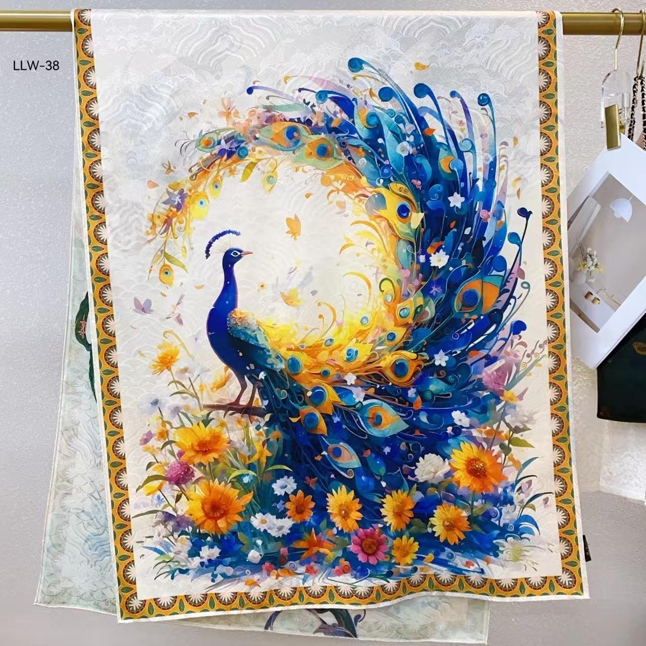 

Год Ароматное Облако Цветок Ло Национальный Прилив Древний Стиль Дуньхуан Взрыв Национальный Стиль Жаккардовый Универсальный Шелковый Шарф 180X70См 180