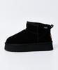 Mogaus Leather Fur Genuine Cowhide Platform Mini Boots 2 Colors