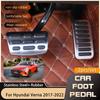 Car Brake Rest Foot Pedals Cover For Hyundai Verna Solaris 2017 2018 Stainless Steel Non-slip Pedal AT MT
