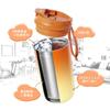 FJbottle 450ml Vacuum Insulated Mug Bottle with Direct Cup Keeps Water Hot or Easy to Wide Mouth Stainless Steel Bottle with Straw Stylish for and