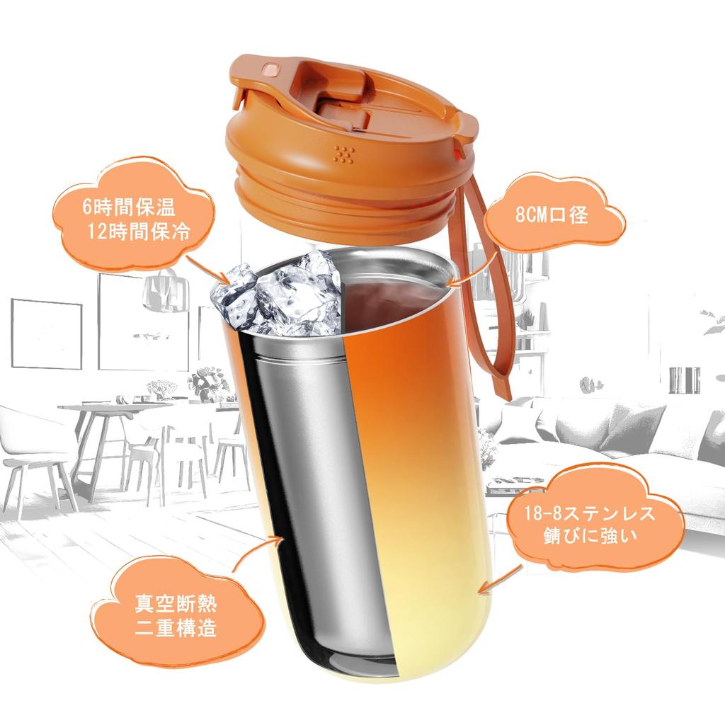 FJbottle 450ml Vacuum Insulated Mug Bottle with Direct Cup Keeps Water Hot or Easy to Wide Mouth Stainless Steel Bottle with Straw Stylish for and
