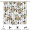 Modern Floral Print Shower Curtain Waterproof Bath Decor Peachy Pink White Green 180X274Cm Flower Pattern Shower Curtains Home D