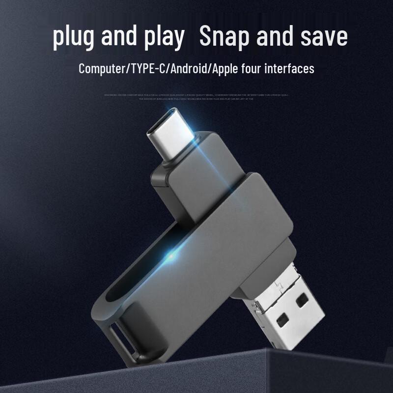 OLOEY 4-in-1 Mini USB Flash Drive for Android & PC