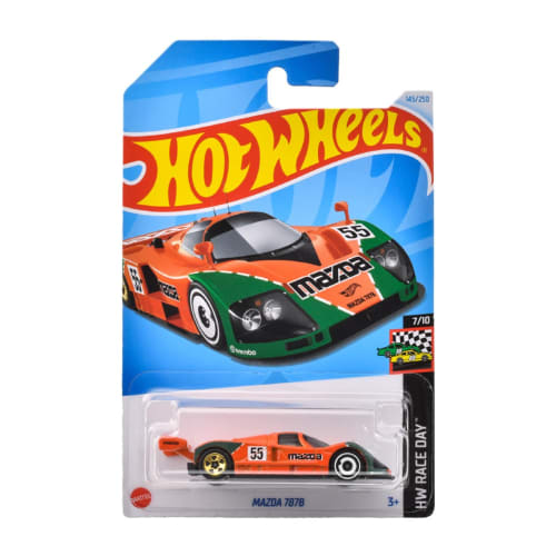 Hot Wheels Basisbil Mazda 787B Kjøretøy Leketøy Minibil 3 år og oppover Oransje HXR14