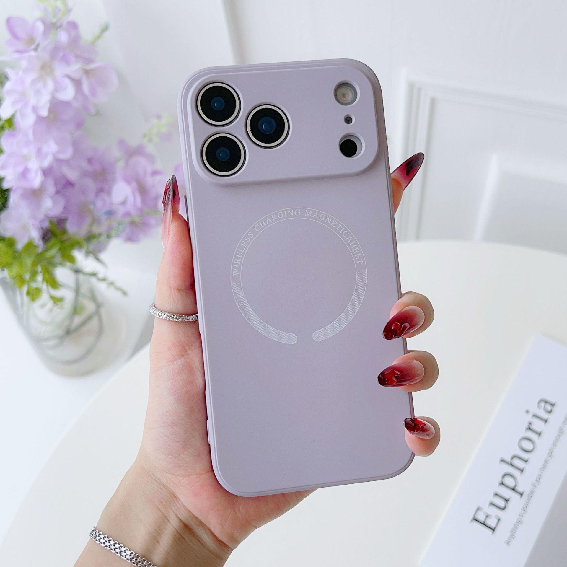 

Apple Magnetic iPhone 17 Pro Max Case - Liquid Silicone, Skin-Friendly, Full Coverage, Precise Cutouts iPhone 12 Pro