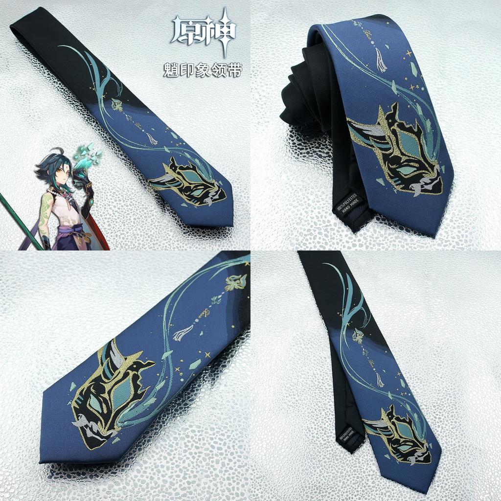Auf Lager Xio Jk Krawatte Cosplay Kostüm Accessoire Cartoon Krawatte mit Xio Maske Krawatte