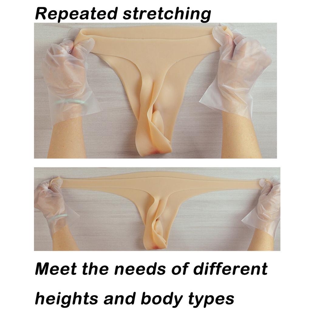 Men's Silicone Thong Underwear Fake Vagina Silicone Material, Male Happy Props A New Cosplay Costume for Male-To-Female Change