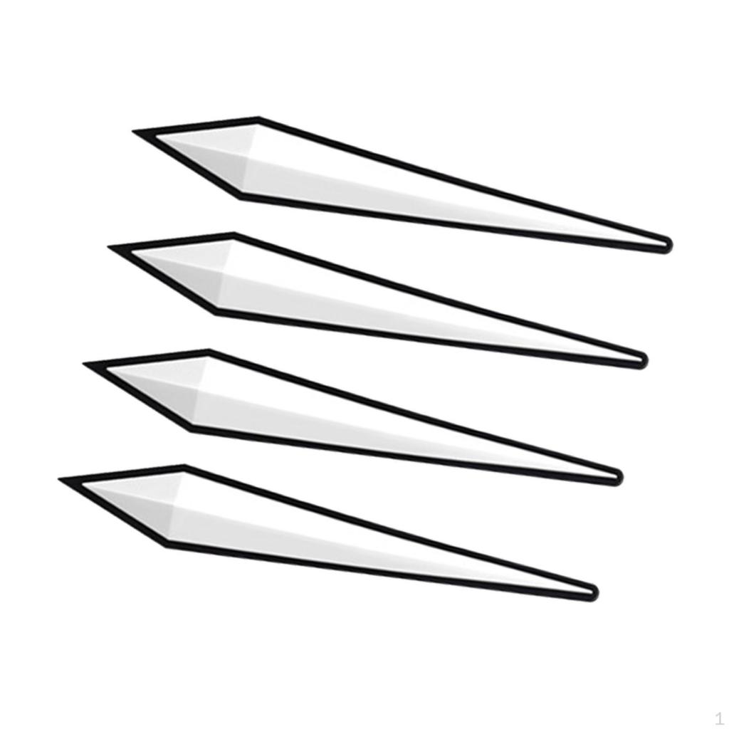 4 Pieces Car Anti Collision Strips Side Door Edge Guards Rub Vehicles Rear View Mirror