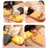 Dog Plush Pillow Comfortable PP Cotton Stuffed Animals Plush Long Dog Body Pillow Toy Grey