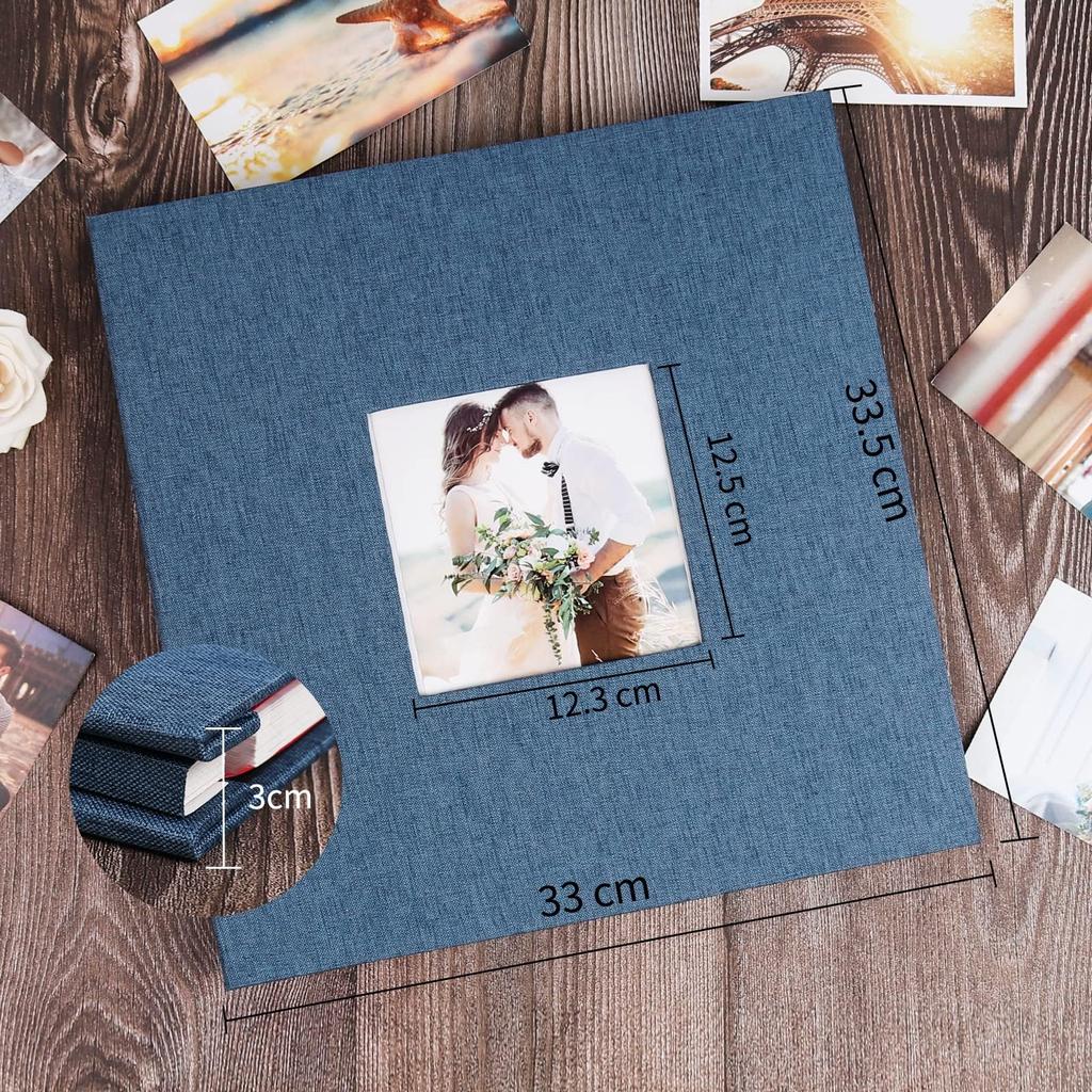 RECUTMS Photo 20 Large Capacity Holds 240 DIY Photo Free Perfect for and Home Use Self-Adhesive Album, Sheets/40 Pages, (Large Size), Photos, Album,