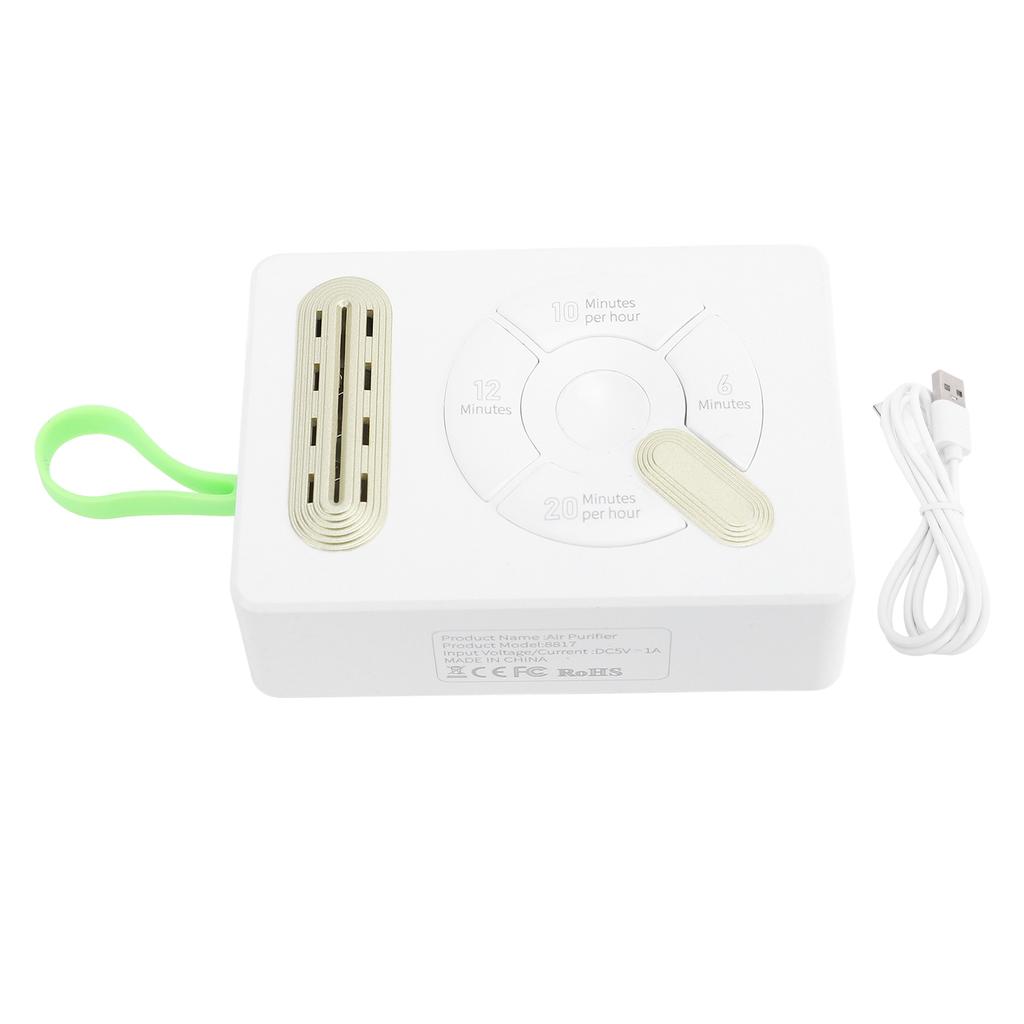 Car Air Purifier White Color Multifunctional Portable Small Travel Air Purifier for Kitchen