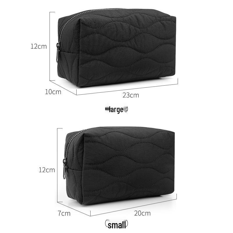 Multi-functional Lightweight Travel Makeup Bag with Large Capacity and Multi-layer Compartments