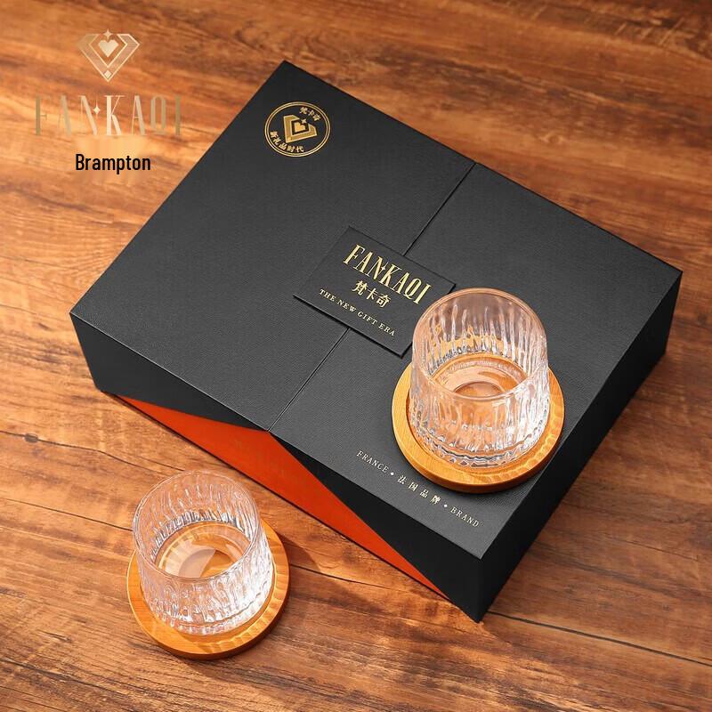 FANKAQI Luxury Crystal Whiskey Glass Set