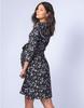 Casual Breastfeeding Maternity Black Floral [Seraphin] Dress, Dress, JOY, Women's,