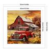 House Full 11CT DIY Counted Needlework Embroidery Kit 19.69x19.69in Embroidery Needlepoint Starter Kits for Adults Home Decor