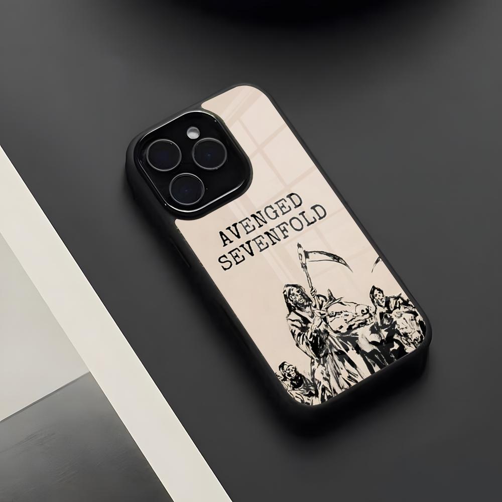 Coque de téléphone Avenged S-Sevenfold R-Rock Pour IPhone 17 Pro Max 16 15 14 13 11 Pro Max Plus Coque de téléphone en verre